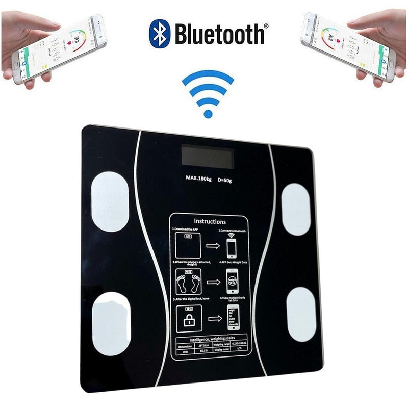 Balança Digital de Bioimpedância Bluetooth Profissional